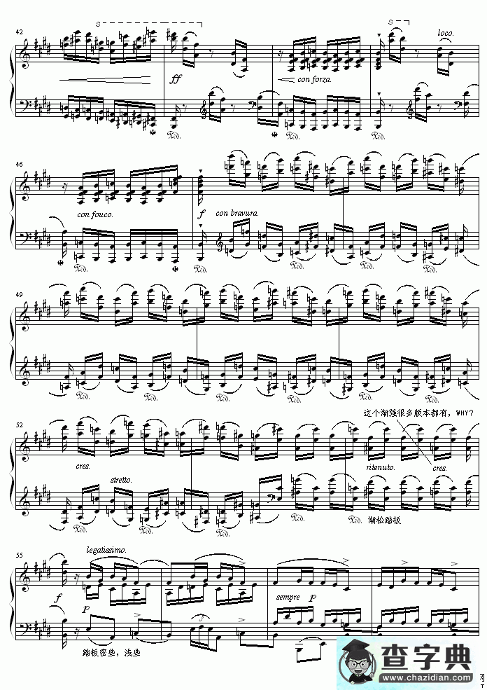 离别曲钢琴谱离别曲五线谱