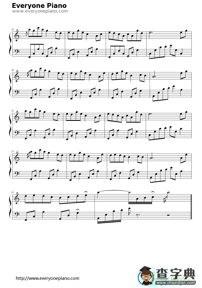 夜的钢琴曲(八)钢琴谱