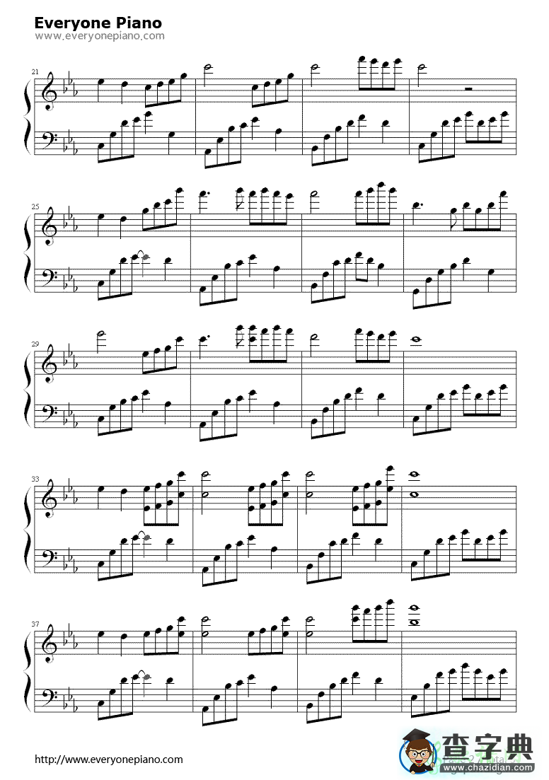 夜的钢琴曲(五)钢琴谱