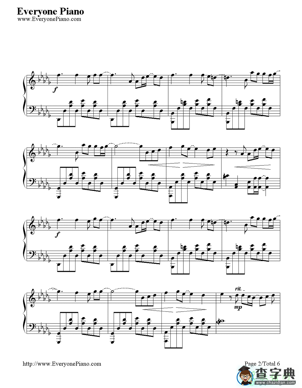 默默无语钢琴谱_《原来是美男啊》插曲钢琴谱