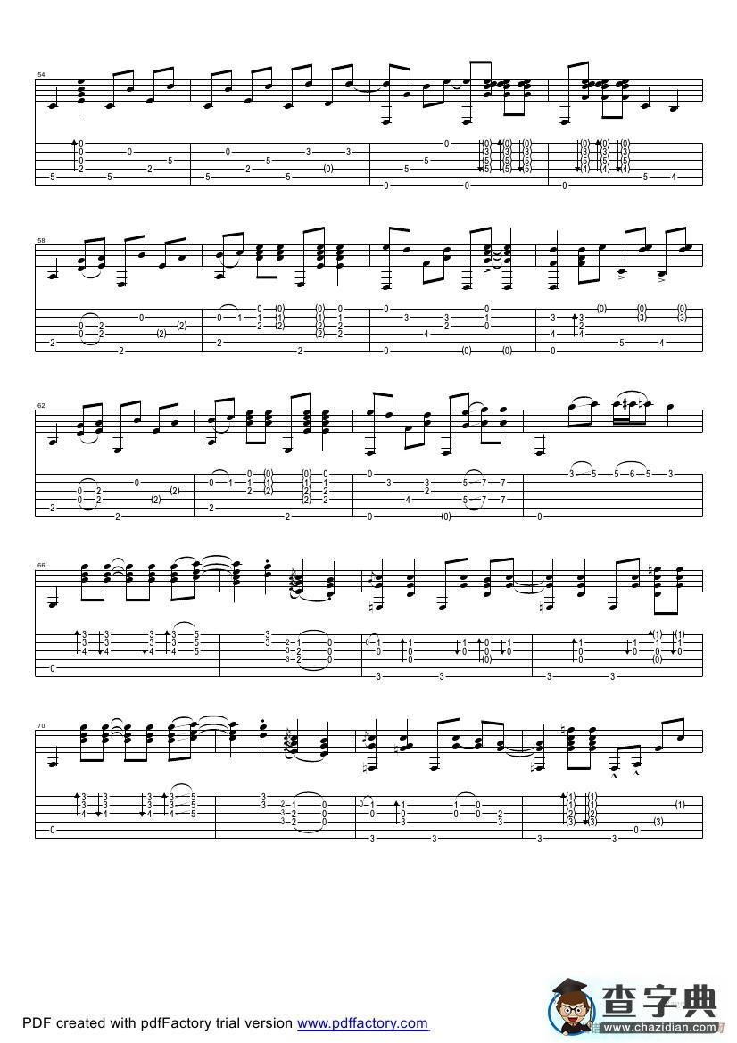 tommy emmanuel：the mystery（指弹吉它）吉他谱