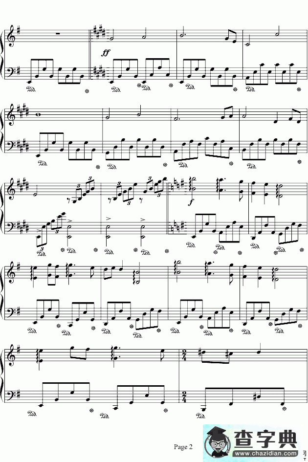蓝色的爱钢琴谱_蓝色的爱钢琴曲谱下载