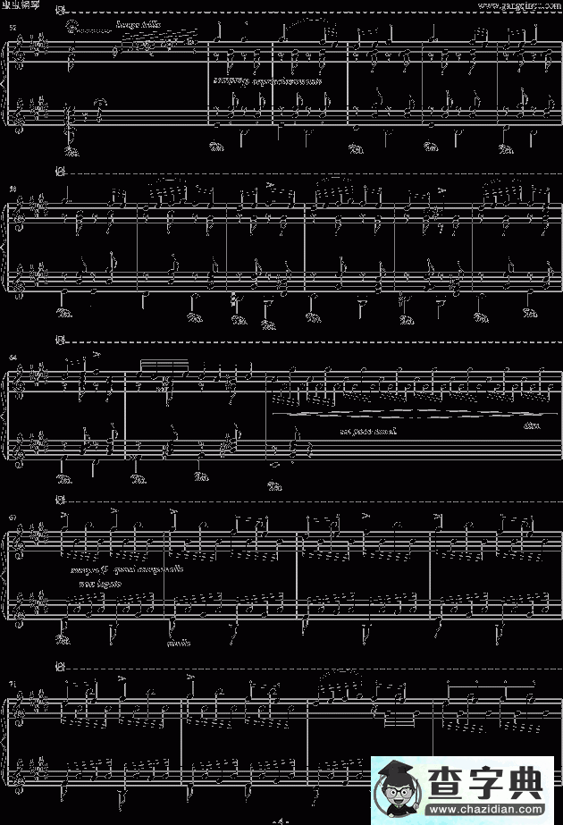 匈牙利狂想曲12号钢琴谱五线谱
