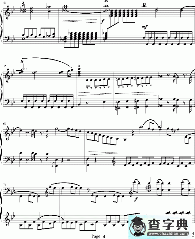 莫扎特第四十号交响曲钢琴谱五线谱