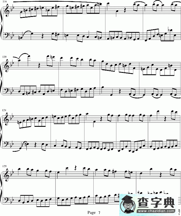 莫扎特第四十号交响曲钢琴谱五线谱