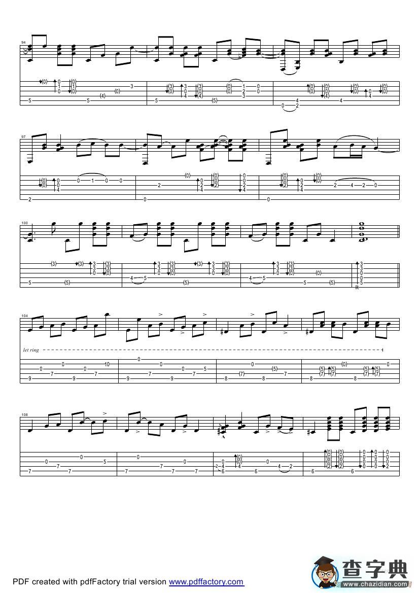 tommy emmanuel：the mystery（指弹吉它）吉他谱