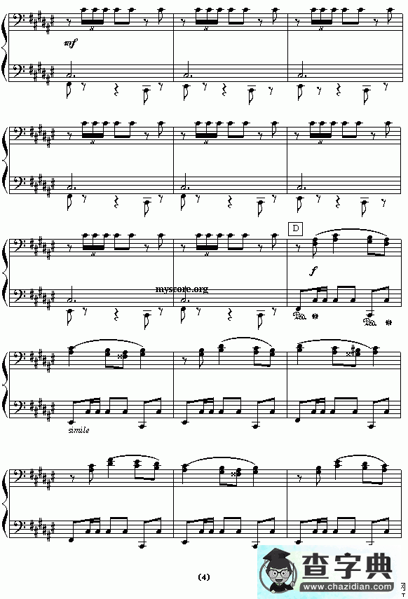 西班牙舞曲钢琴谱五线谱