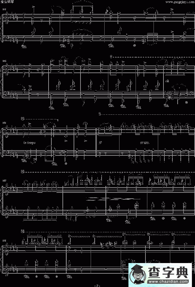 匈牙利狂想曲12号钢琴谱五线谱