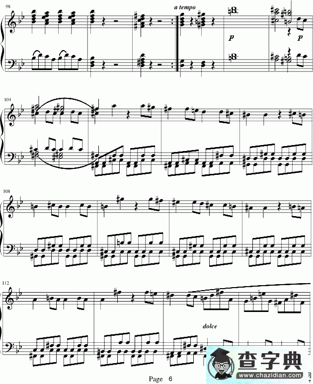 莫扎特第四十号交响曲钢琴谱五线谱