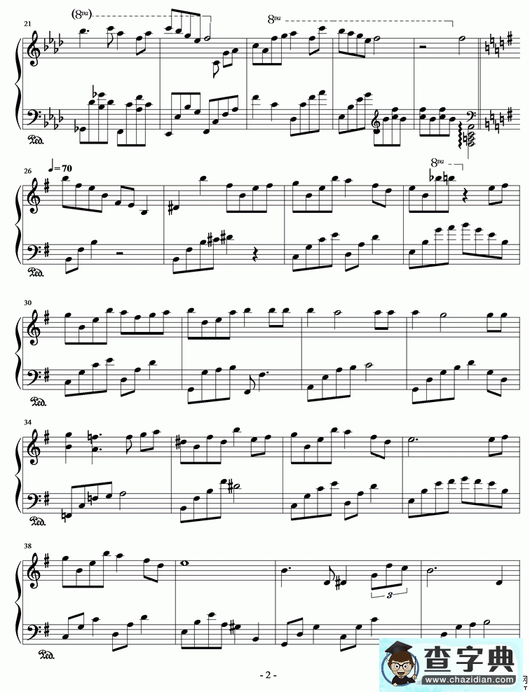 电影《画皮》 插曲集合钢琴谱五线谱