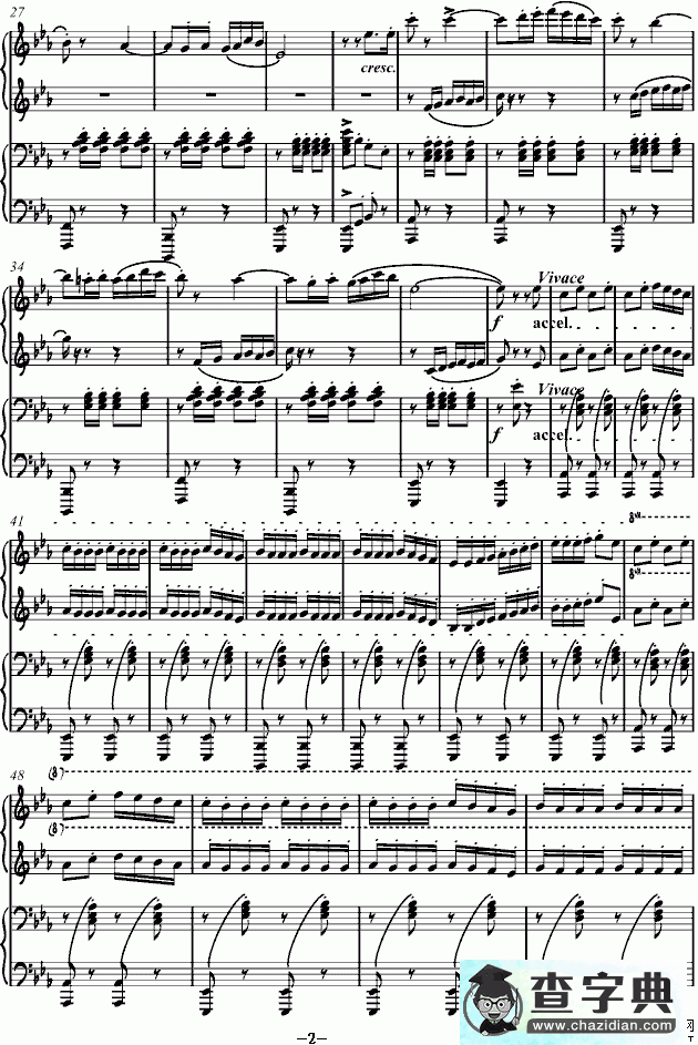 Napory Dance music钢琴谱五线谱
