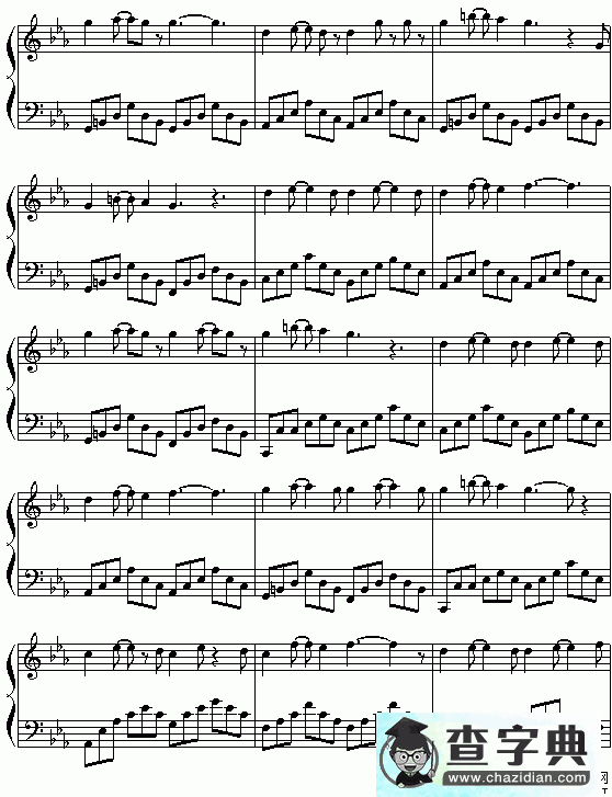 浪漫钢琴（Piano Passion）钢琴谱五线谱