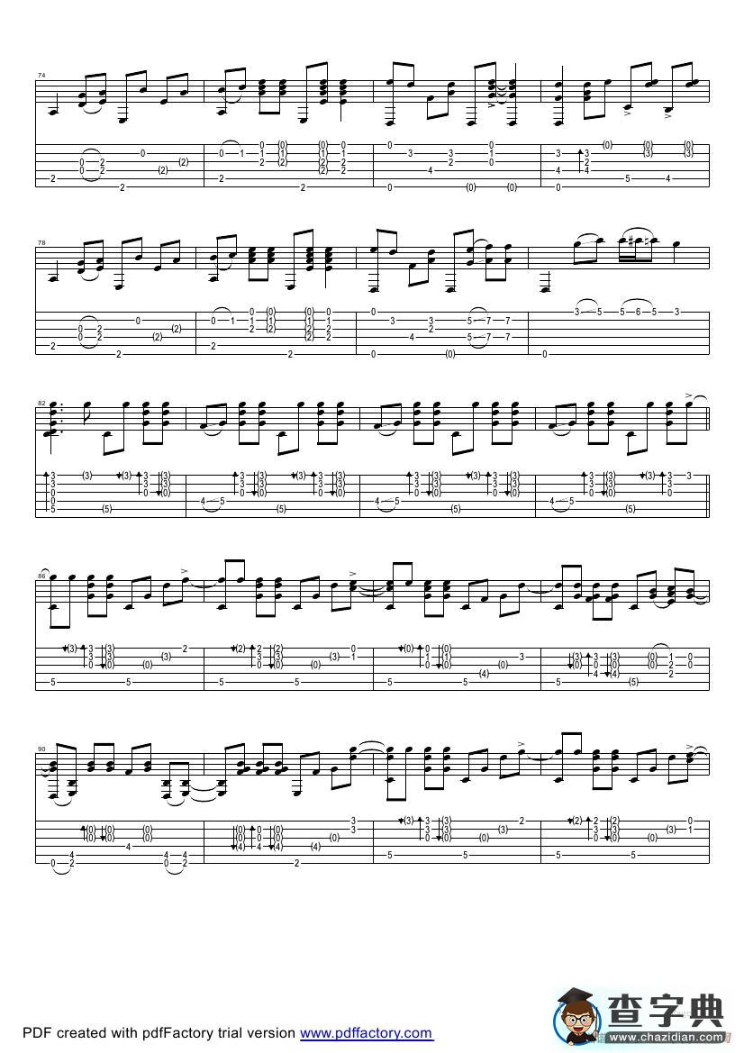tommy emmanuel：the mystery（指弹吉它）吉他谱