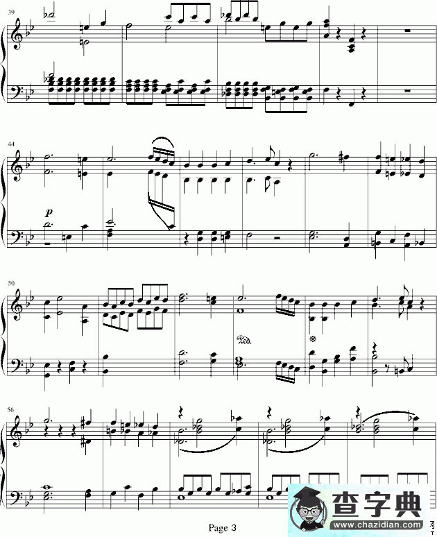 莫扎特第四十号交响曲钢琴谱五线谱