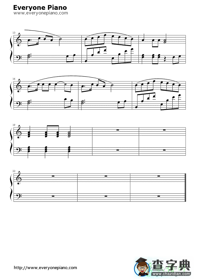 青春舞曲钢琴谱_王洛宾青春舞曲钢琴谱