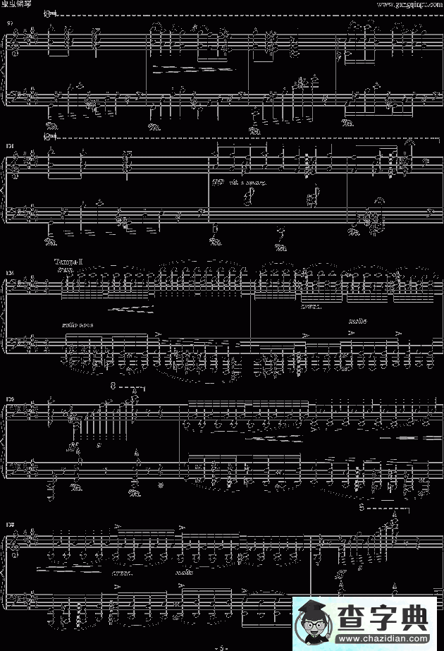 匈牙利狂想曲12号钢琴谱五线谱
