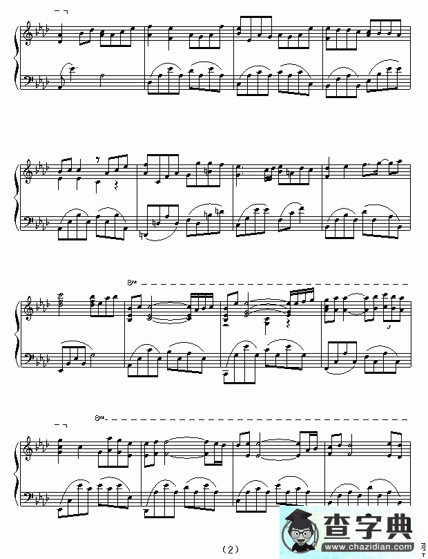 Kiss the Rain钢琴谱五线谱