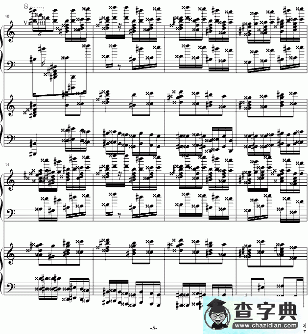 土耳其小星星钢琴谱五线谱