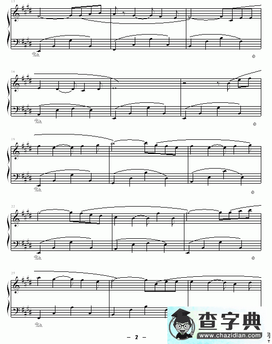 理查德钢琴曲杂集钢琴谱五线谱