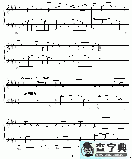 理查德钢琴曲杂集钢琴谱五线谱