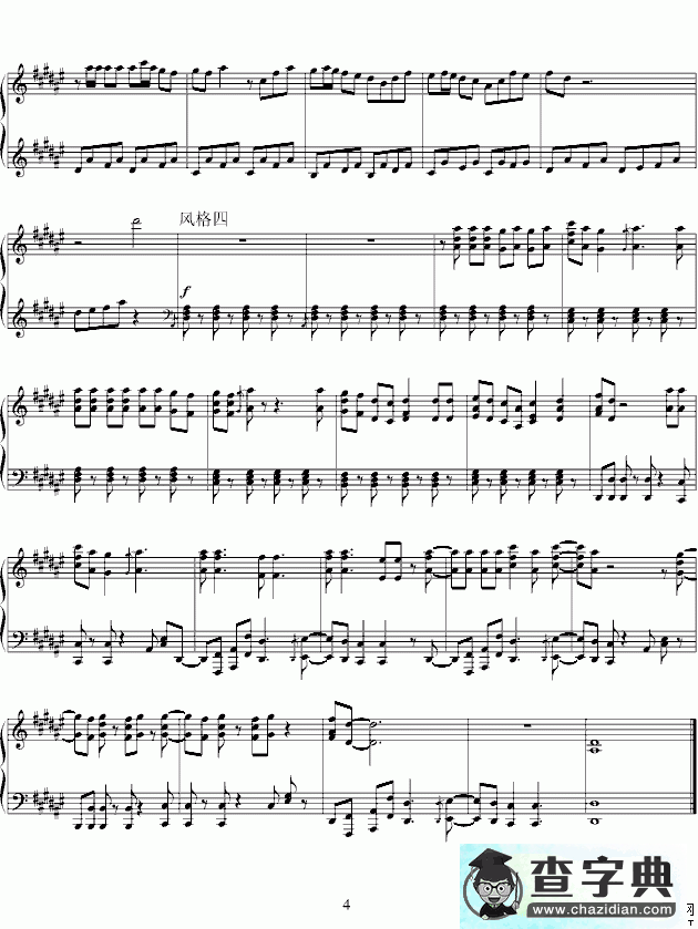 迈克尔杰克逊beat it变奏曲钢琴谱五线谱
