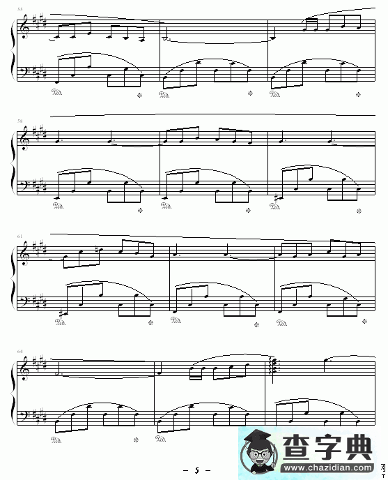 理查德钢琴曲杂集钢琴谱五线谱