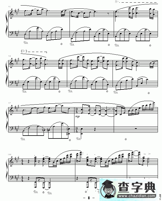 理查德钢琴曲杂集钢琴谱五线谱