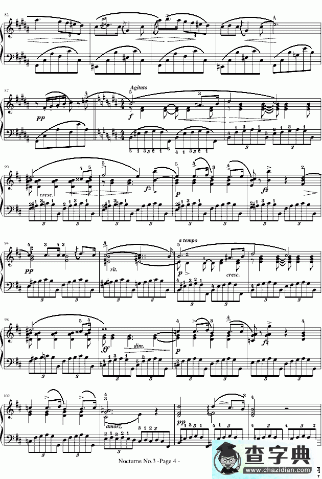 夜曲No.3,Op.9