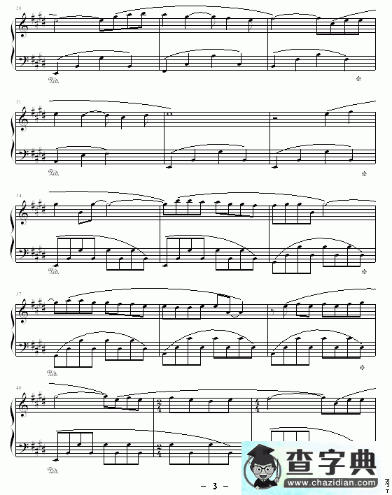 理查德钢琴曲杂集钢琴谱五线谱