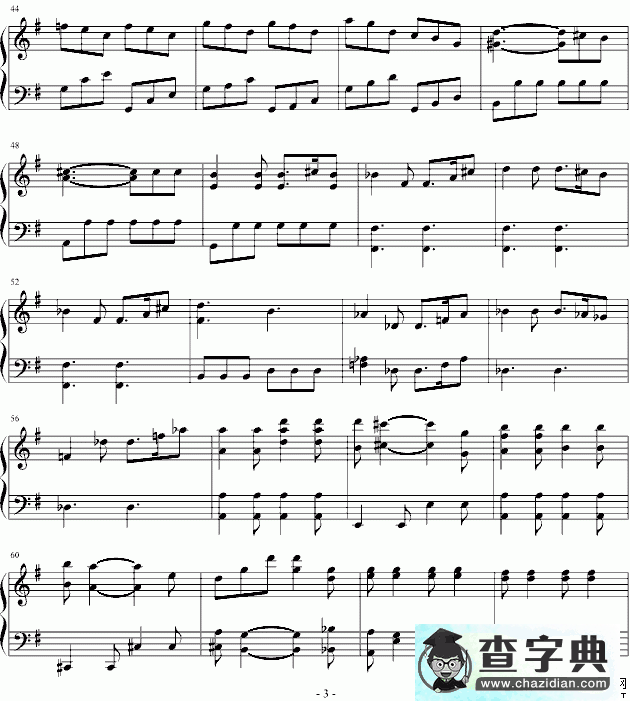 贝多芬：第七号交响曲第一乐章钢琴谱五线谱