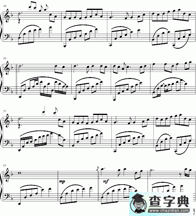 绿野仙踪钢琴谱五线谱
