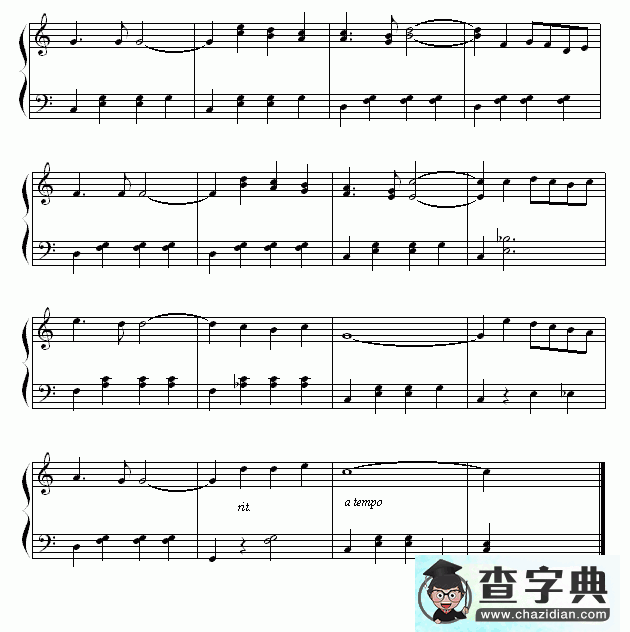 我美丽的那不勒斯钢琴谱五线谱