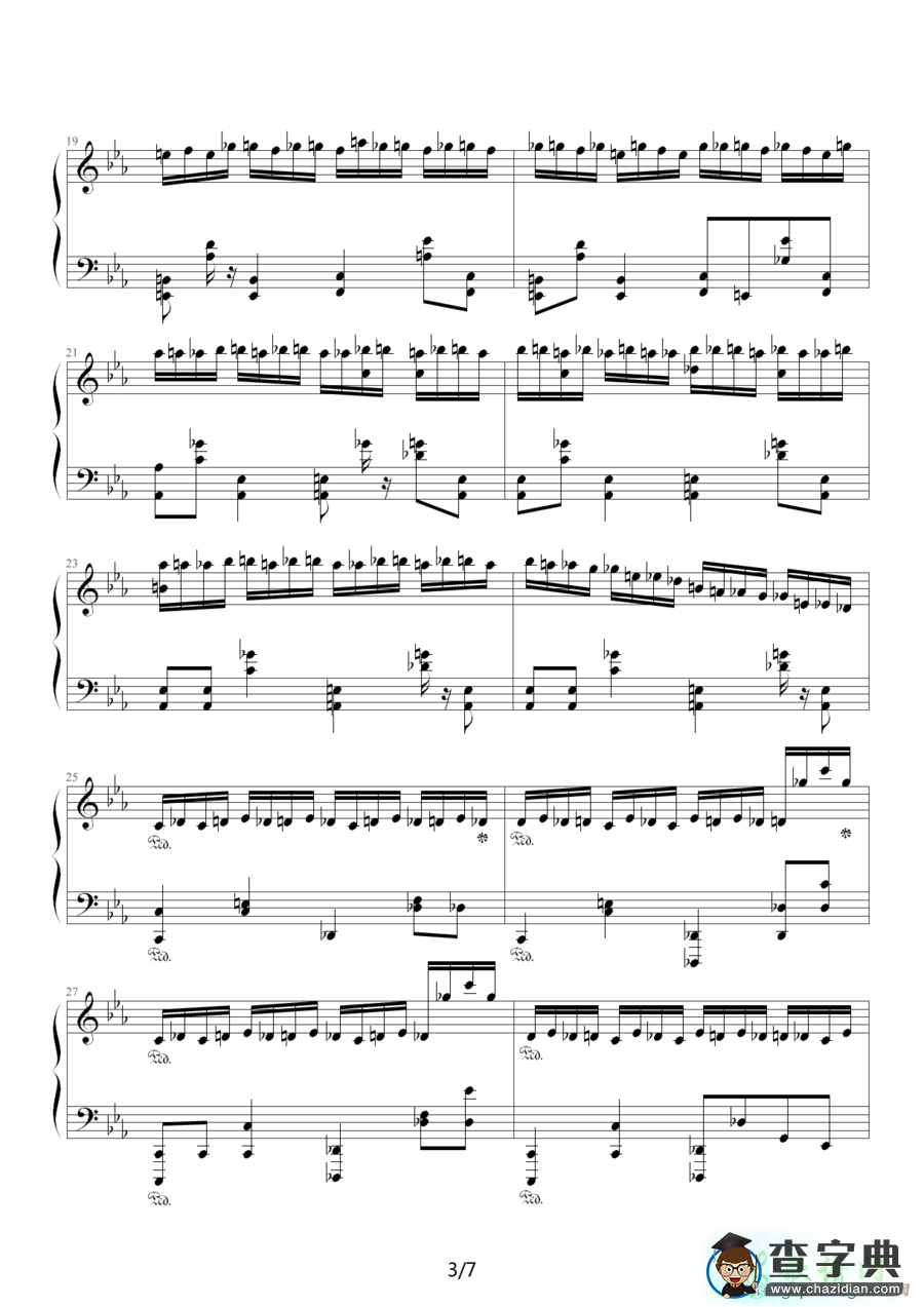 Enduring Movement（海上钢琴师）钢琴谱五线谱