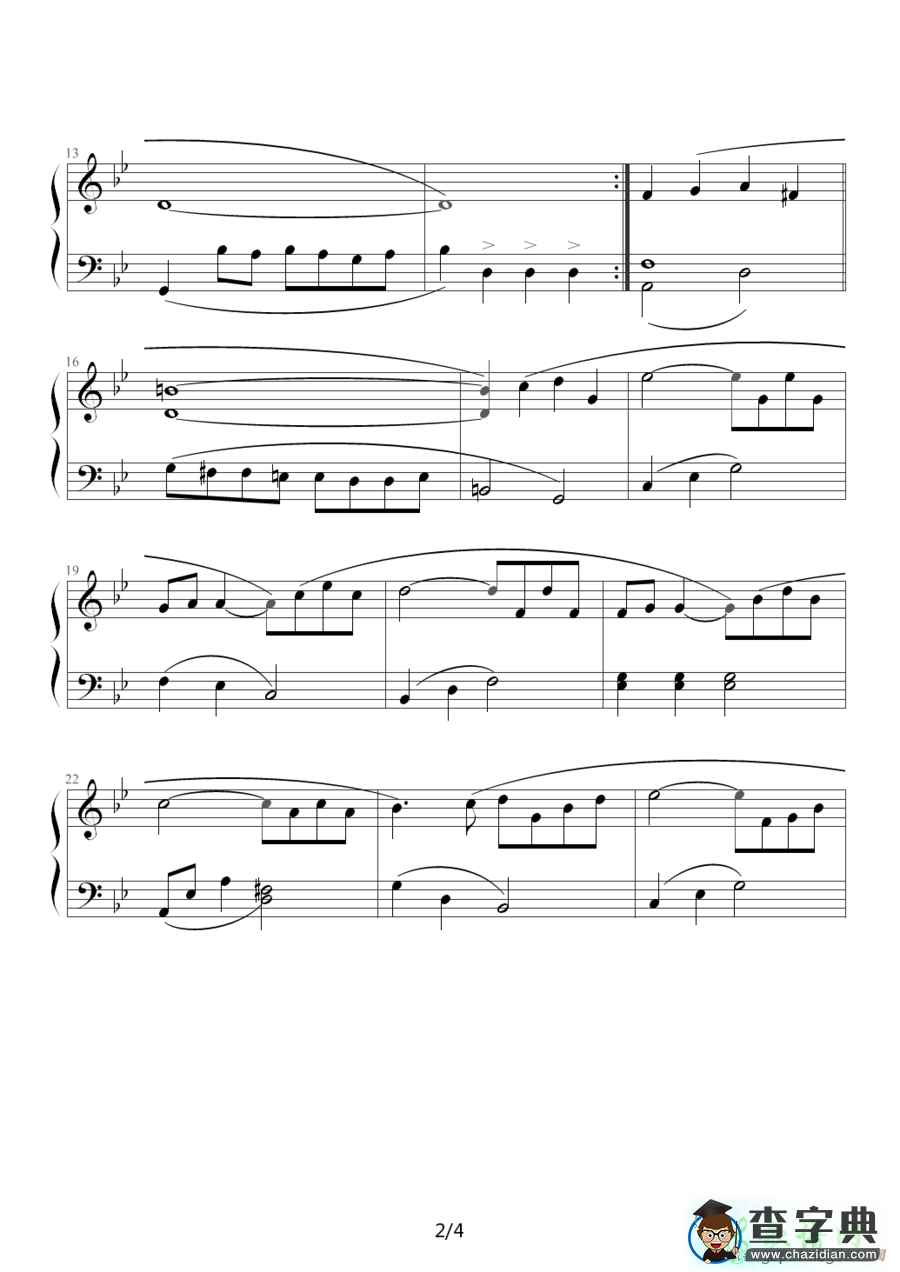爱的故事（Love Story）钢琴谱五线谱