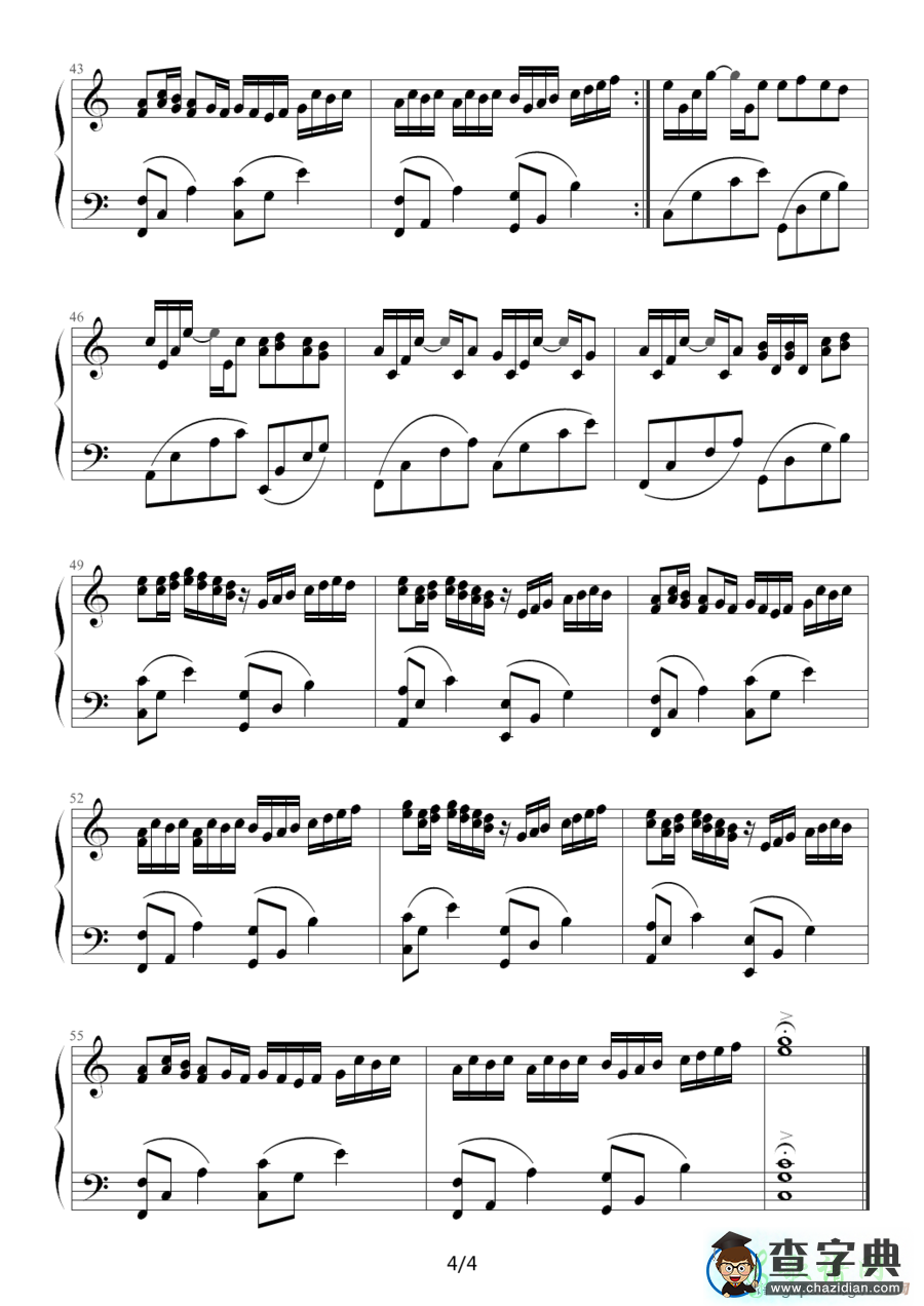 Canon (with piano)钢琴谱五线谱