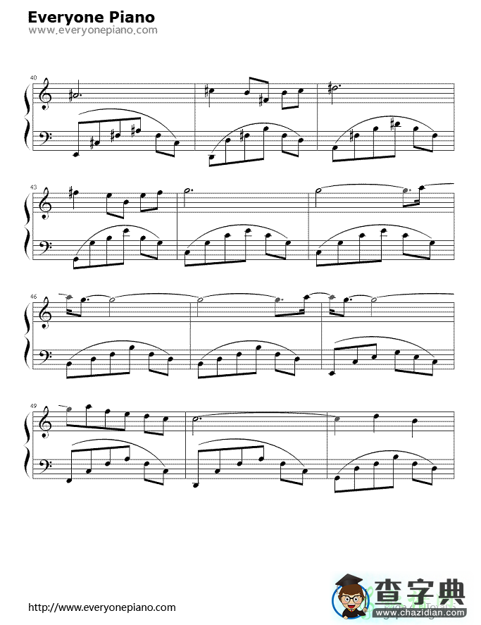 Cavatina钢琴谱_卡伐蒂娜猎鹿人主题曲钢琴谱