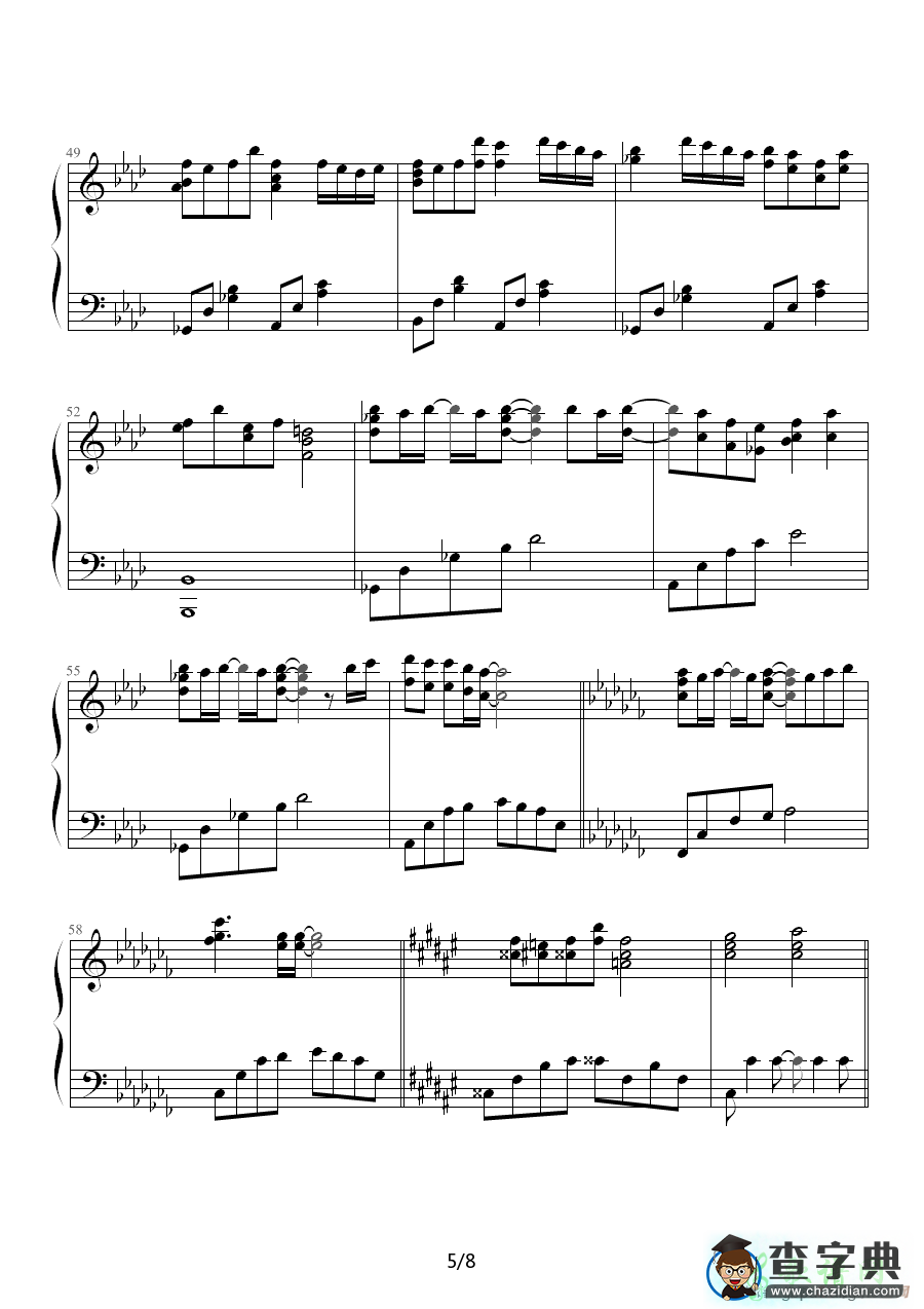 secret of my heart钢琴谱五线谱