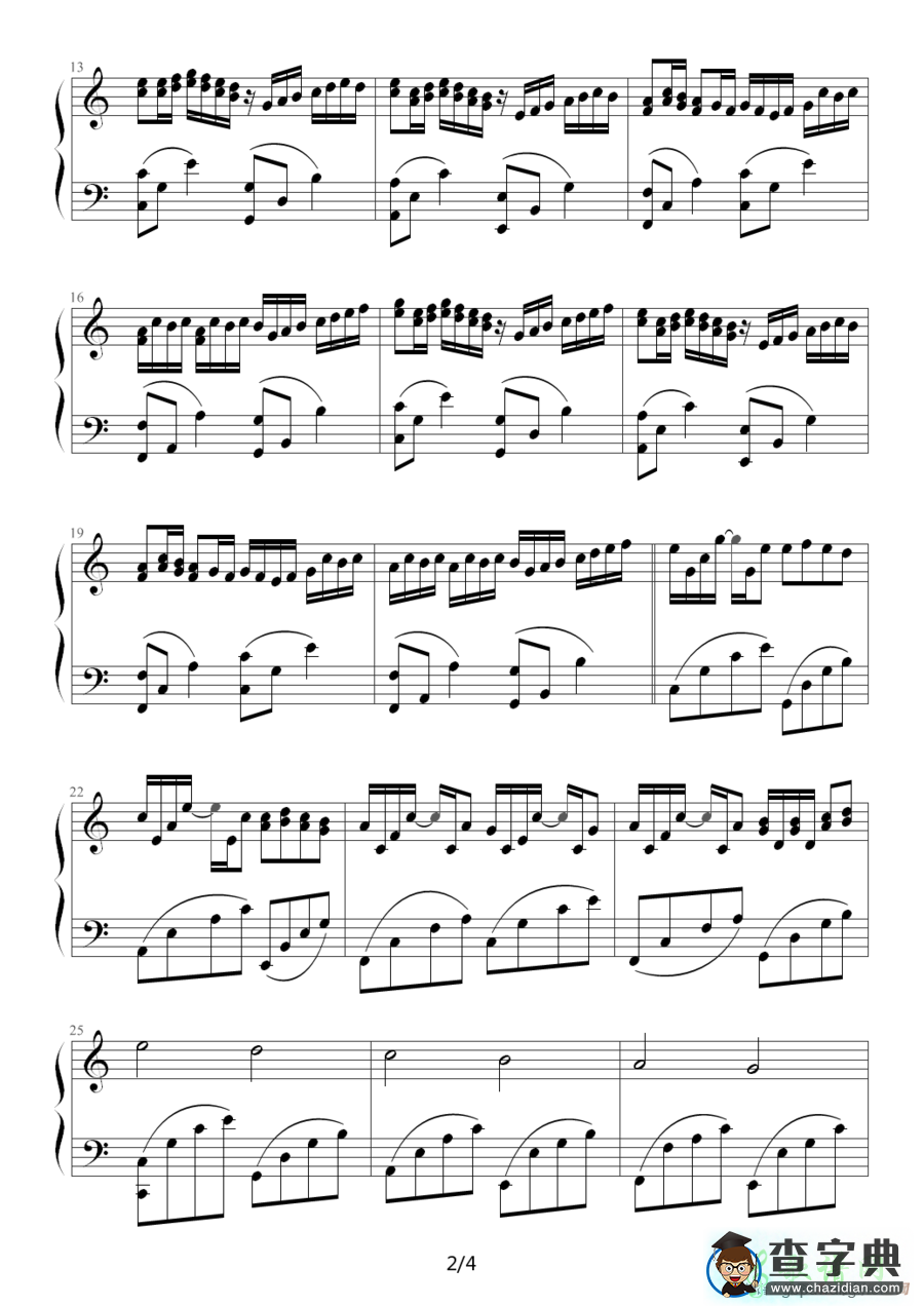 Canon (with piano)钢琴谱五线谱