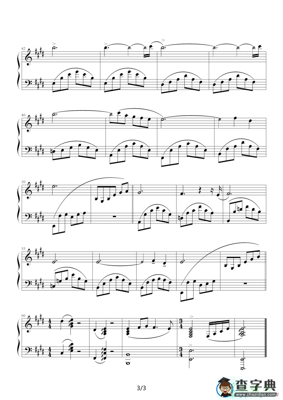 Cavatina钢琴谱_卡伐蒂娜猎鹿人主题曲钢琴谱
