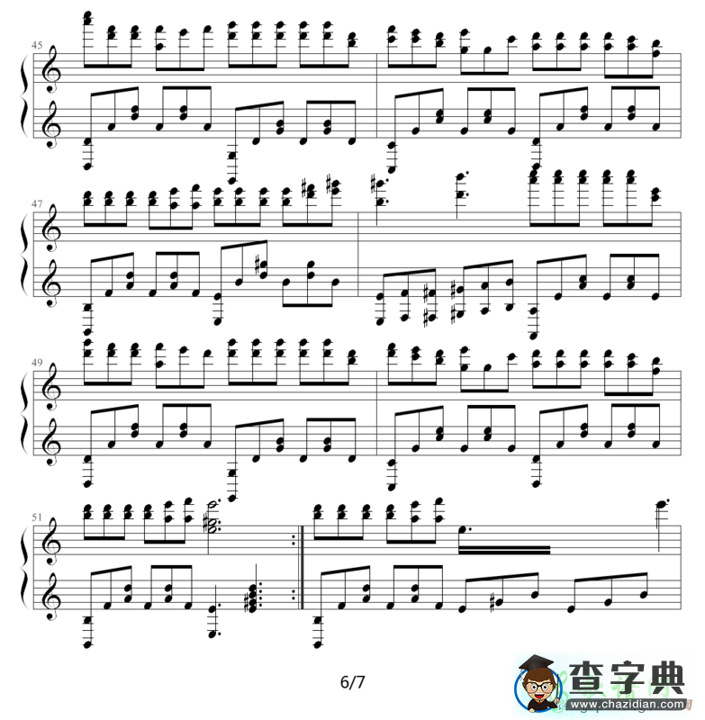 边走边爱钢琴谱谢霆锋边走边爱五线谱