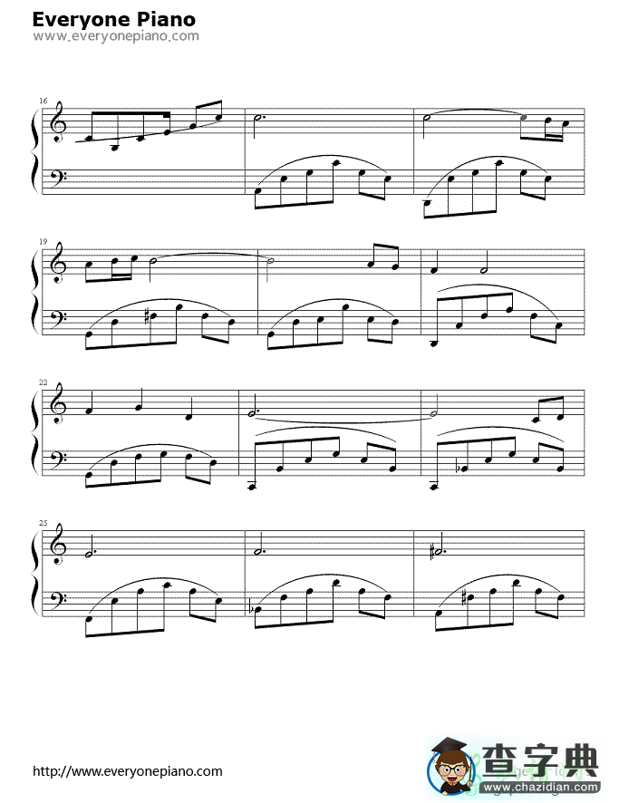 Cavatina钢琴谱_卡伐蒂娜猎鹿人主题曲钢琴谱