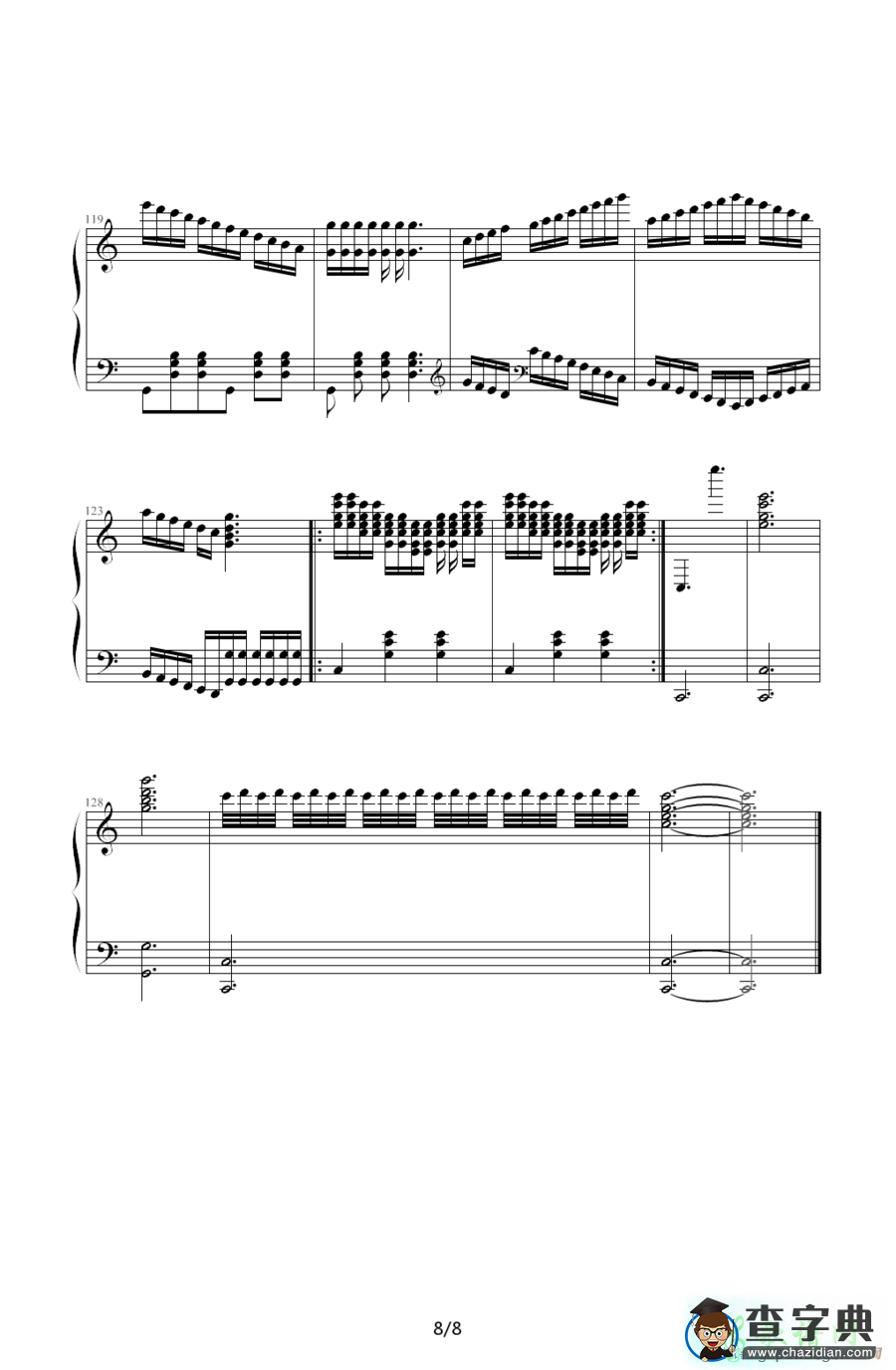狂欢圆舞曲钢琴谱五线谱