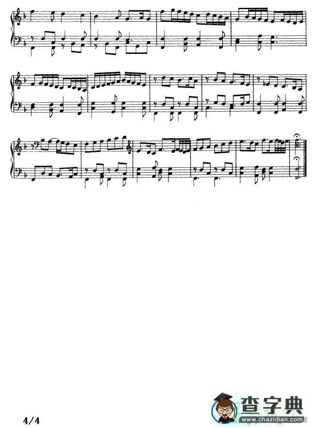 号角舞曲钢琴谱五线谱