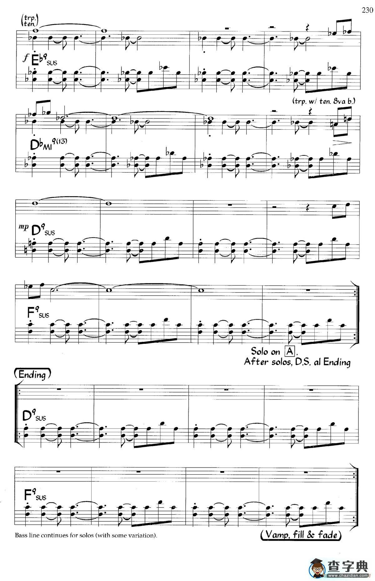 Maiden Voyage（爵士钢琴曲）钢琴谱