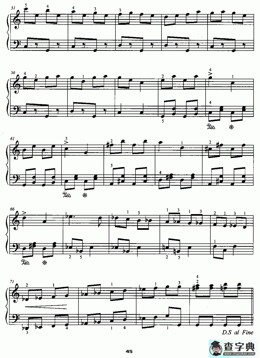 绳子舞曲钢琴谱五线谱