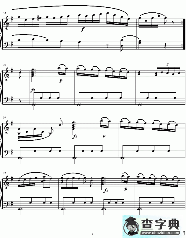 吉普赛回旋曲钢琴谱五线谱