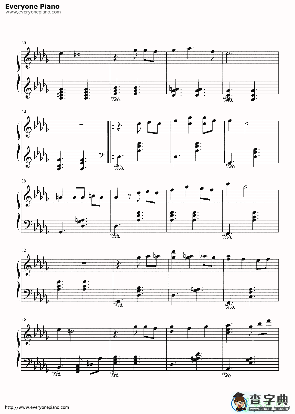lonely christmas钢琴谱