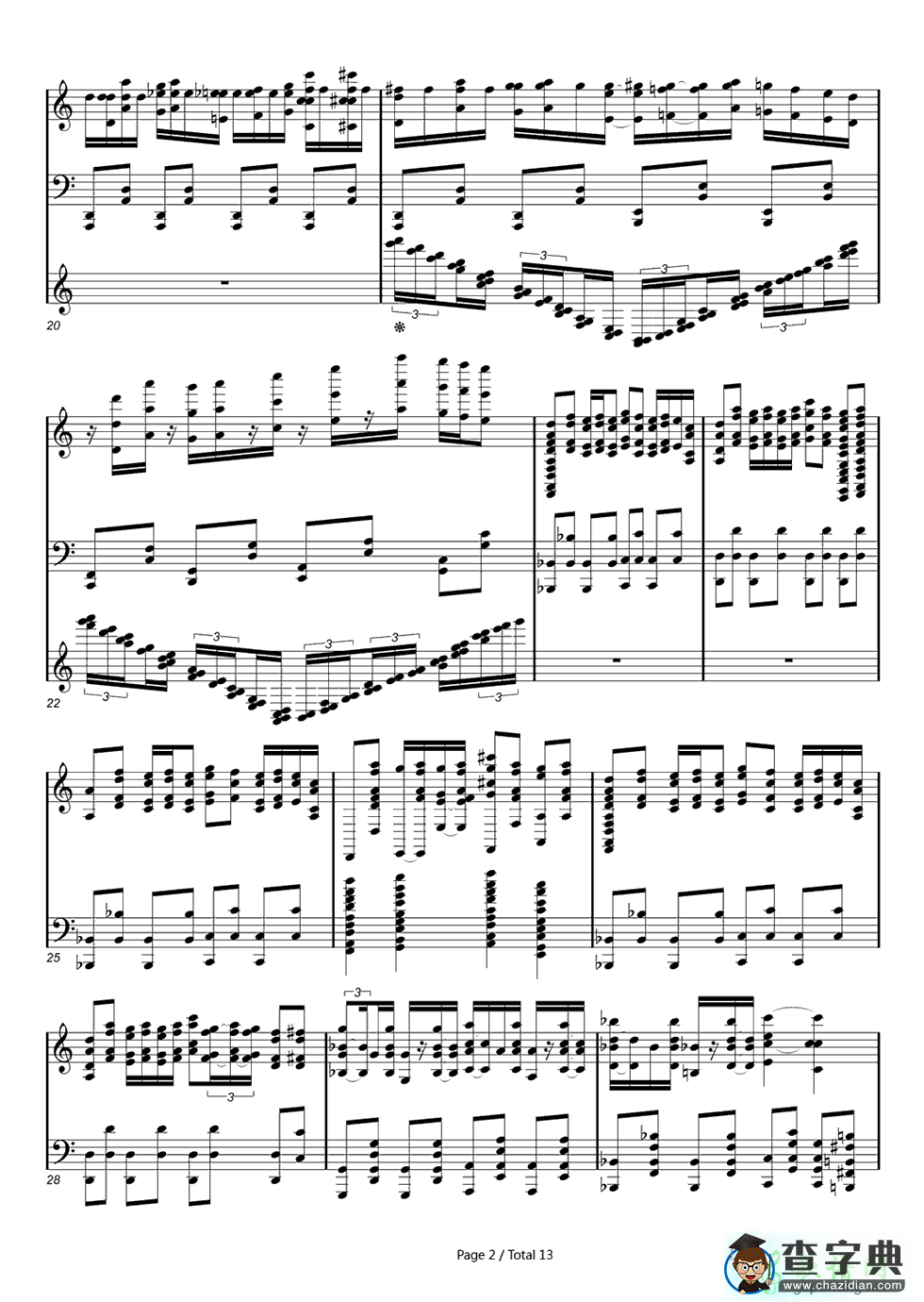 Night of Nights钢琴谱十六夜咲夜主题曲钢琴五线谱