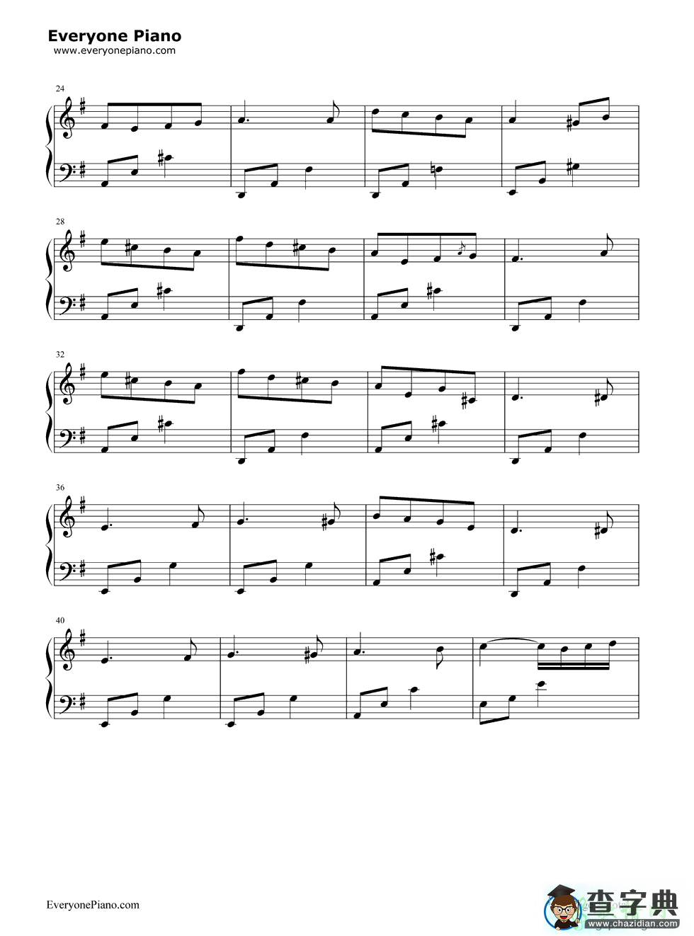 春之歌钢琴谱spring song春之歌钢琴简谱