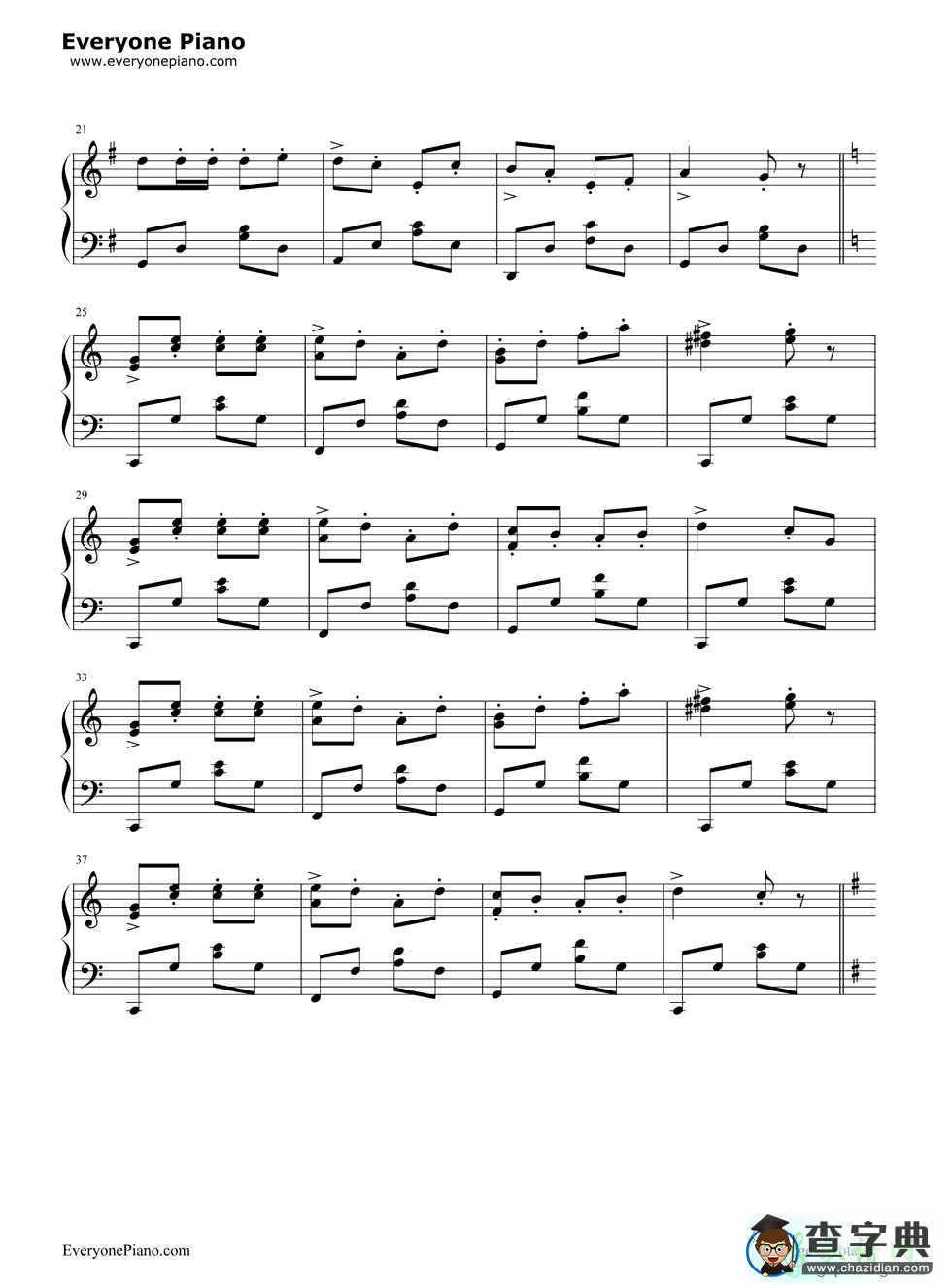农夫舞曲钢琴谱鲍姆费尔德